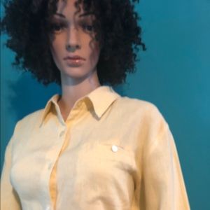 2 Pc Yellow Pantsuit by Chadwick's Sz 16T